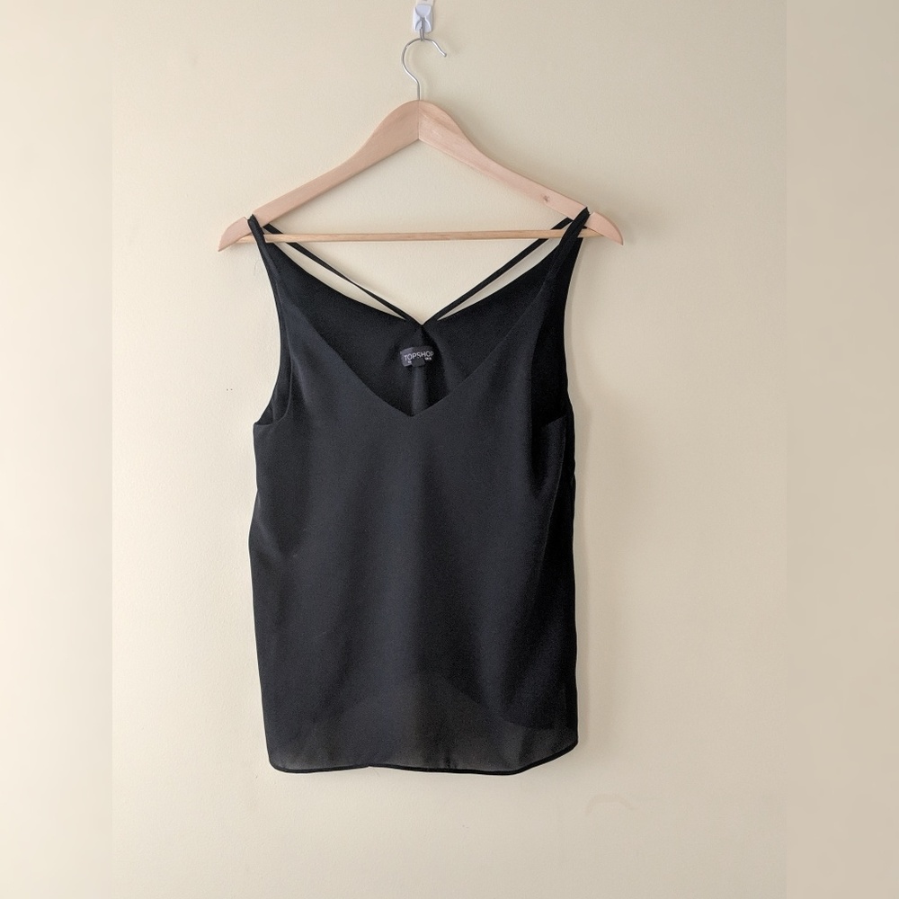 TOP SHOP SLEEVELESS BLOUSE